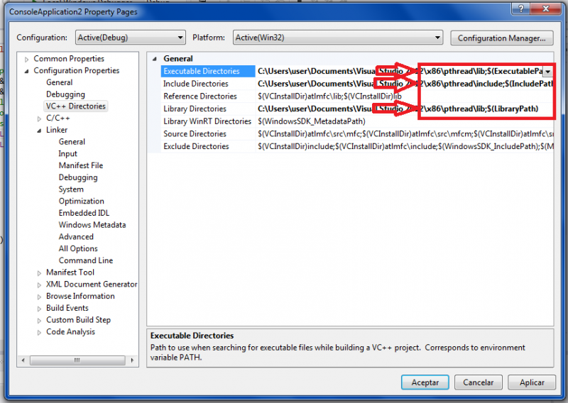 Archivo:6.3 Adding pthreads lib's.png