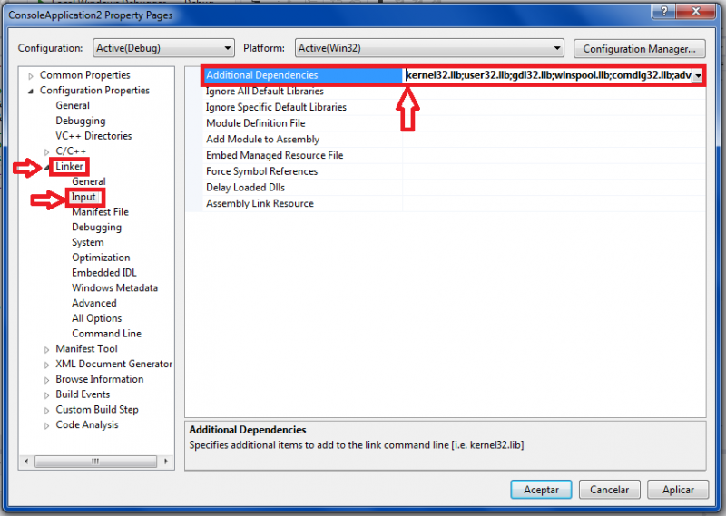 Archivo:6.4 Adding pthreads lib's.png
