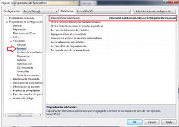 Agregando PThreads lib's 4.