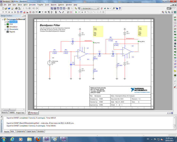 Archivo:Circuito impreso Filtro Pasabanda.png